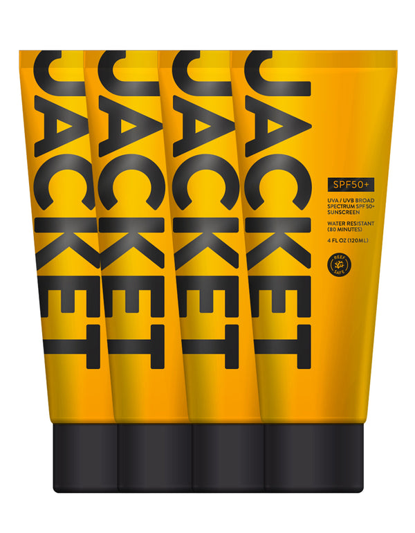 SPF 50+ ANTI-AGING FACE AND BODY SUNSCREEN (FOUR PACK)