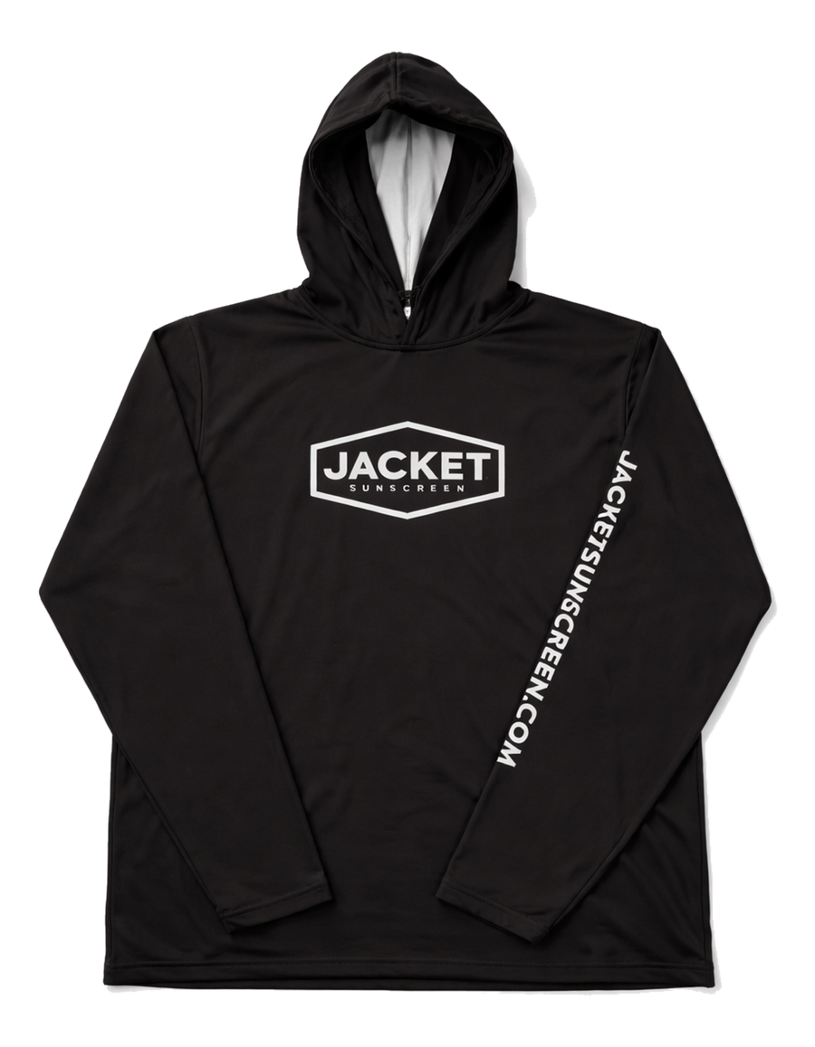 UPF 50+ LONG-SLEEVE HOODED PERFORMANCE SHIRT (BLACK)