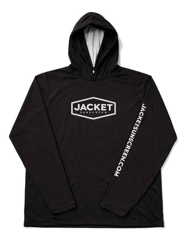 UPF 50+ LONG-SLEEVE HOODED PERFORMANCE SHIRT (BLACK)